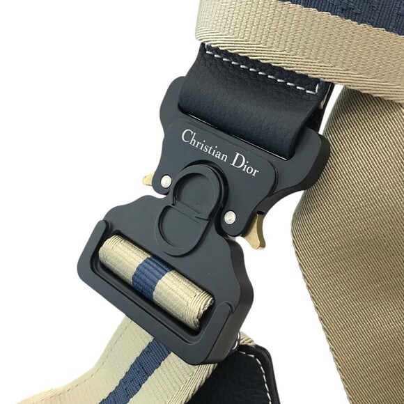 DIORSaddle Grained Calfskin Saddle Bag Navy Blue - Picture 8 of 8